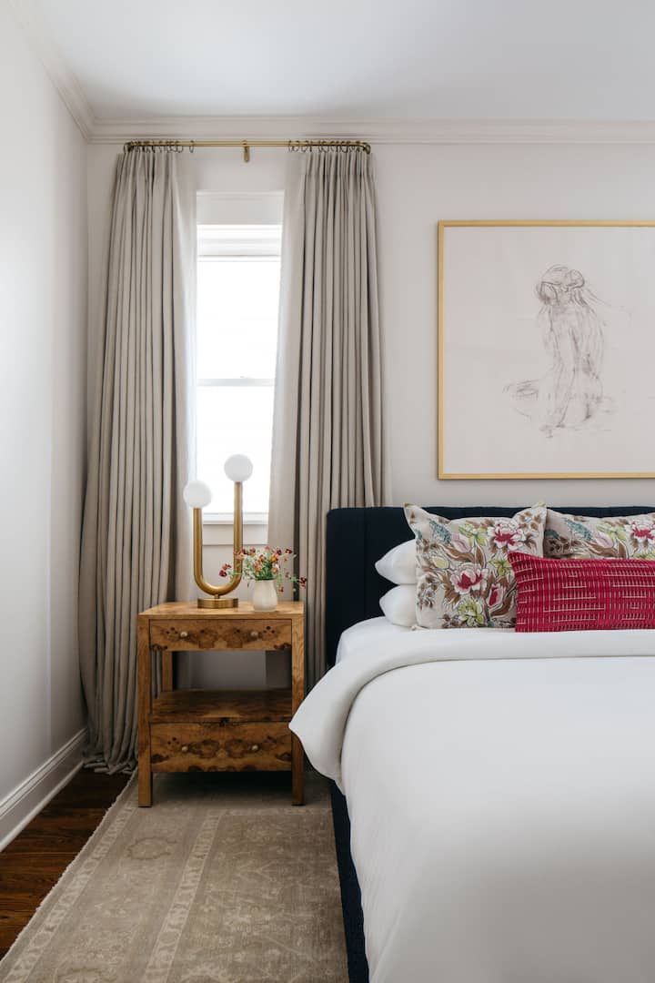 Primary bedroom with King bed