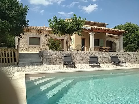 Character house with pool