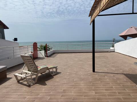 Beach house on the water
