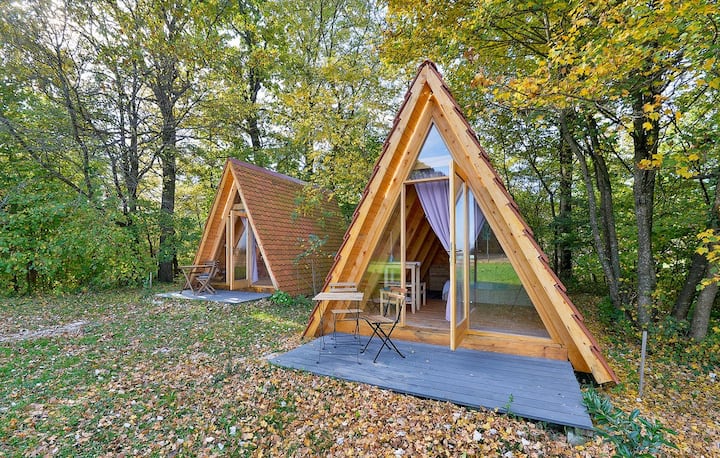 Drevený stan v zelenej oáze „IRIS - Green Rim“ – Stany na prenajímanie v  meste Brezje Dravsko, Varaždinska županija, Chorvátsko - Airbnb