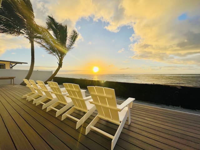 Seabreeze:Oceanfront, AC, Outdoor Shower, 30 Day