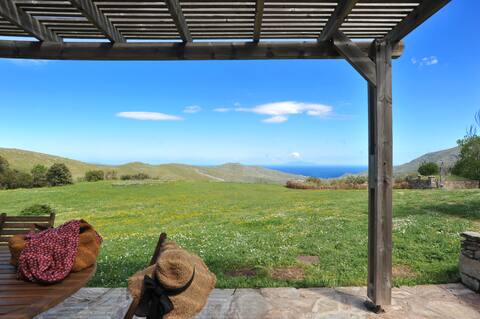 natural park sheepfold, heated pool