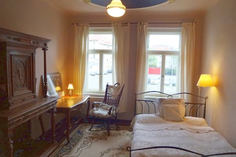 Successful Airbnb property: Stylish 2-room apartment with balcony in Dölitz Dösen