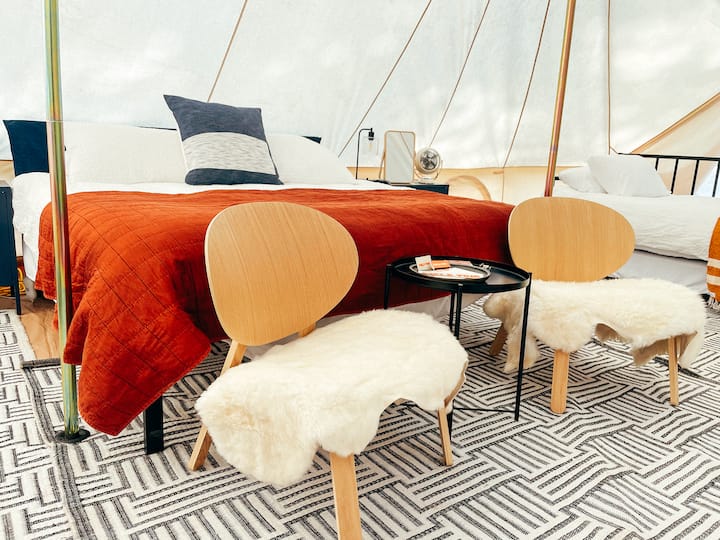 Riverside Retreat Tranquil Family Glamping 4P Tents for Rent in