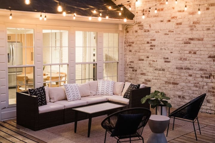 Back deck off of Sunroom