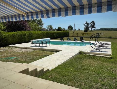 La Colline des Vignes, Eymet/Spa, Sauna and Pool