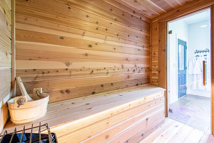 Cinema+Sauna in 5000 Sq Ft Luxe Chalet | Sleeps 20 gallery image 4