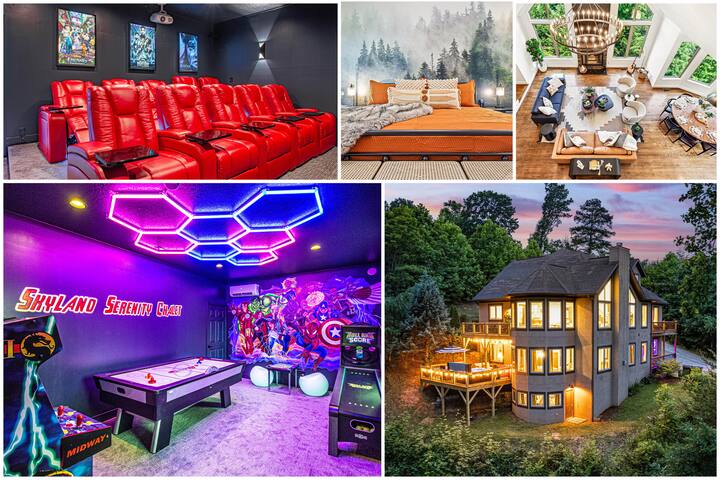 Cinema+Sauna in 5000 Sq Ft Luxe Chalet | Sleeps 20 gallery image 2