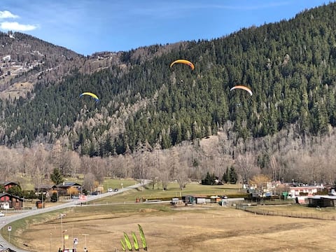 Top Airbnb: 5 Min to Aletsch Gondola | Alpine Stay w/ Parking in Fiesch