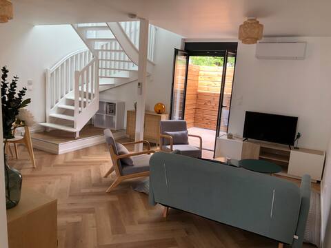 Duplex 68m ², fully equipped Air conditioning