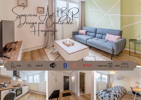 °Spacious Apt. 1 BR Design at Centre de Hayange°