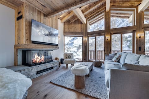 Sublime chalet for 8 people, with mountain views