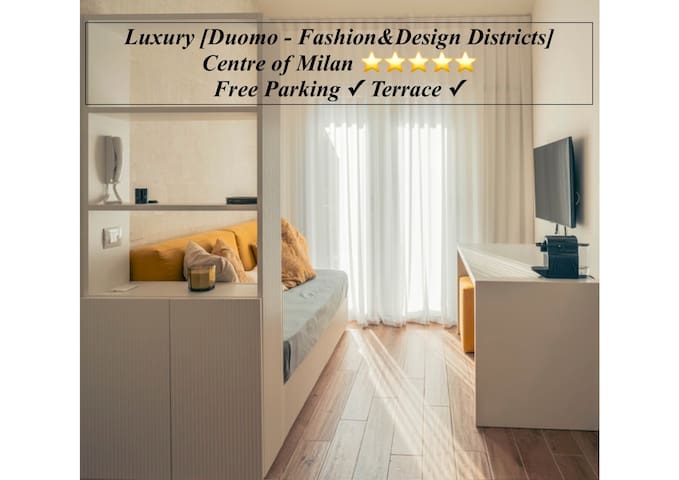 Lux Apt Design District/Duomo Parking & Terrace