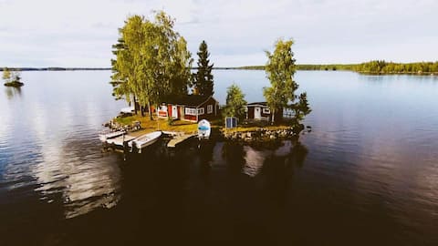 Private island in a scenic area