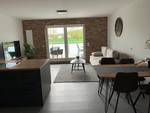 2 bedroom apartment, loft style, 2 floors.