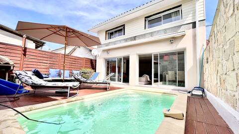 Bordeaux: Nice 6p air-conditioned villa with pool