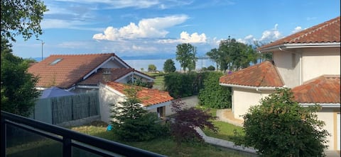 View of beautiful Lake Geneva.