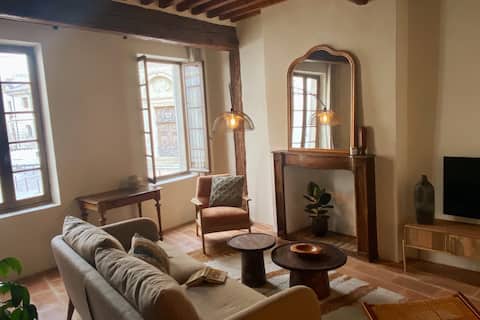 Successful Airbnb property: Historical house on the church square in L'isle Sur La Sorgue