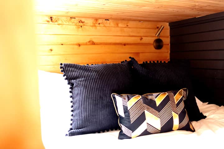 Queen-sized bunk beds strong enough for four adults. 