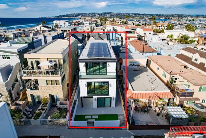 OCEAN VIEW – 1 block to the beach (6br/5ba)