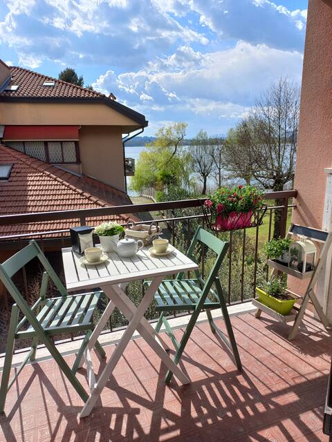 Miralago apartment with garden on the lake