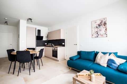 Rhine view condo by the 3-countries-bridge/A21