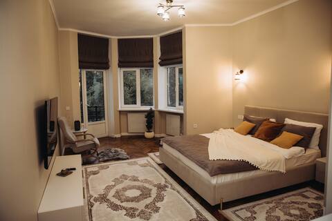 Downtown apartment with a balcony