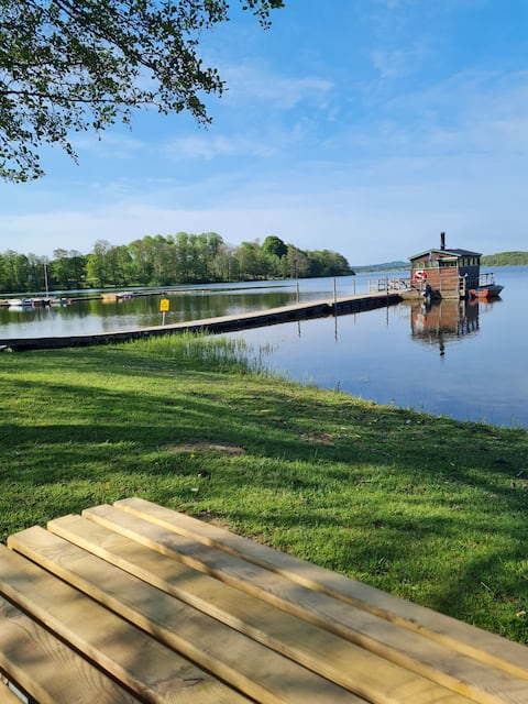 Popular Airbnb listing: Lakeside accommodation along Skåneleden. in Sjöbo