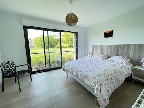 Beautiful apartment above the river