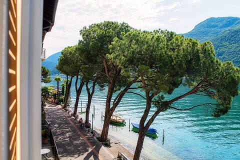Historic lakefront apt. (Il Balcone sul Lago)