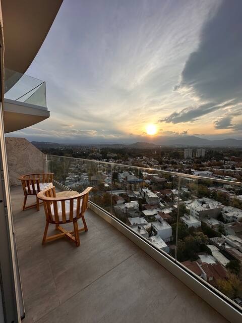 Apartment with a terrace overlooking the mountains