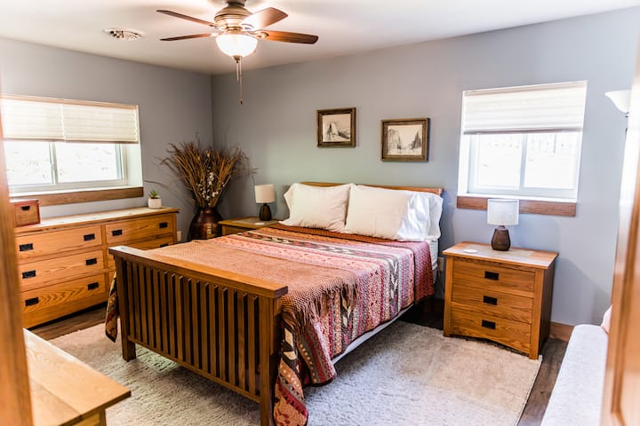 Large bedroom #2 with queen sized bed.