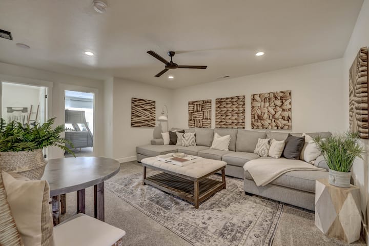 ソファベッド付きの2階ファミリールーム