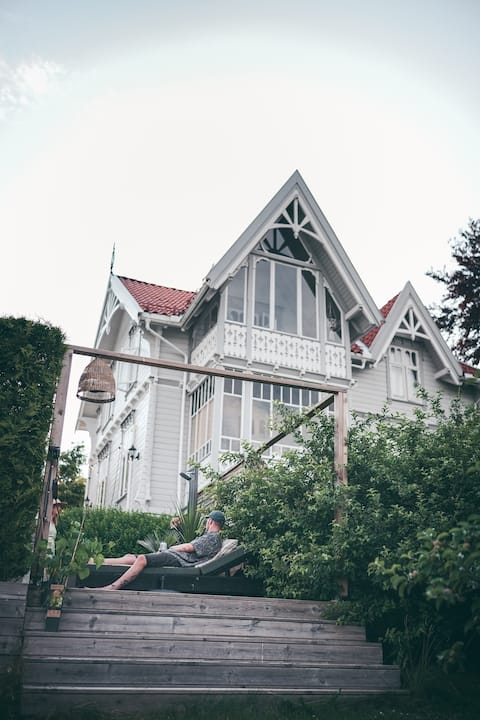 Swiss villa with fjord view