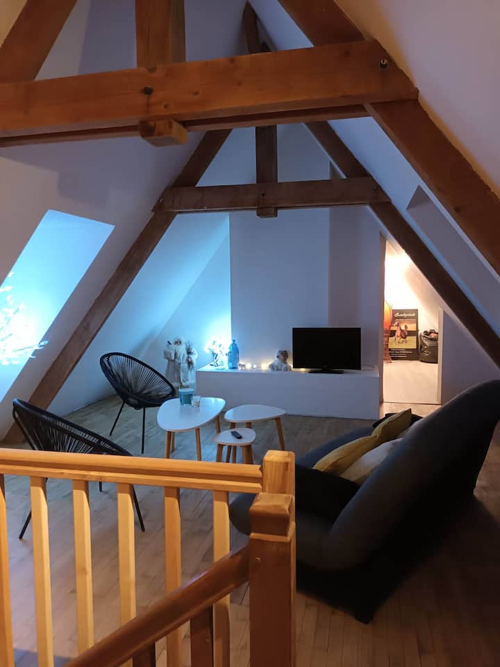 mezzanine na click clac katika 140 na 1 kitanda 1 mahali katika 90