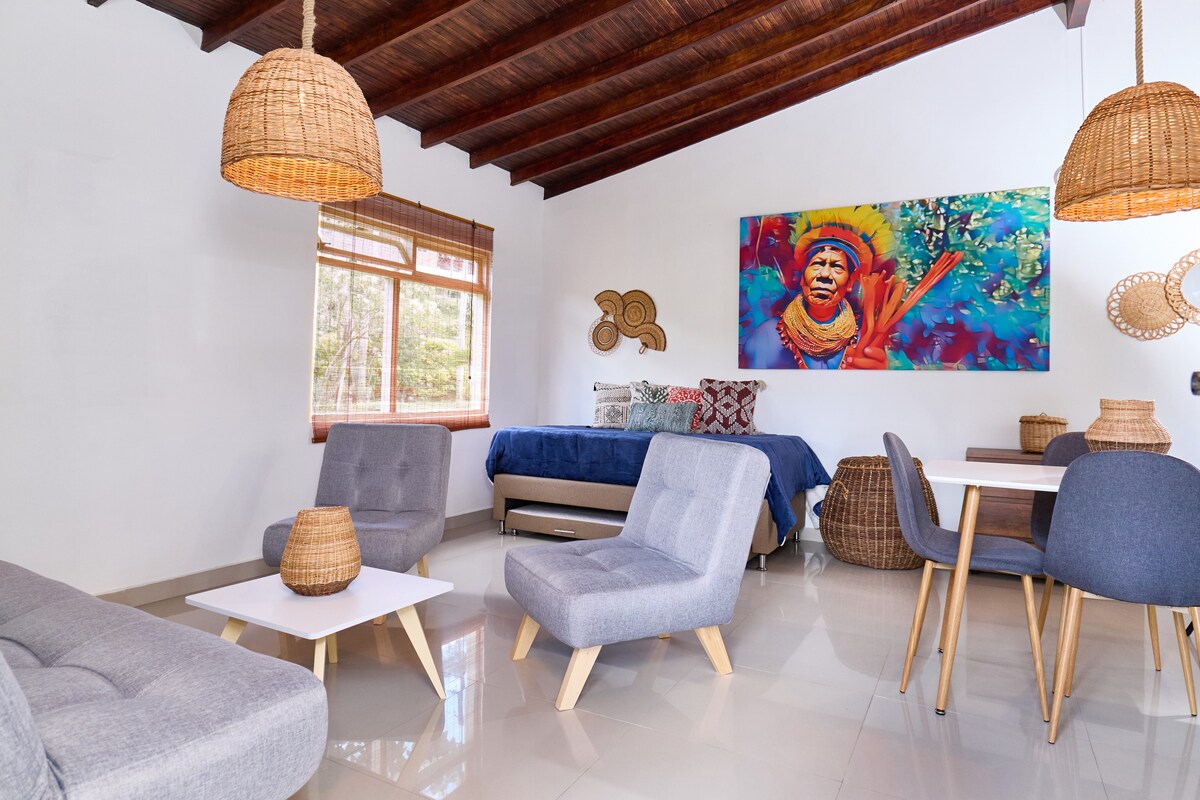 ห้องนั่งเล่นเตียงเครื่องล้างจาน