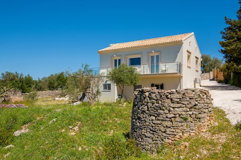 West Forest House - Paxos, Sunset & Sea View