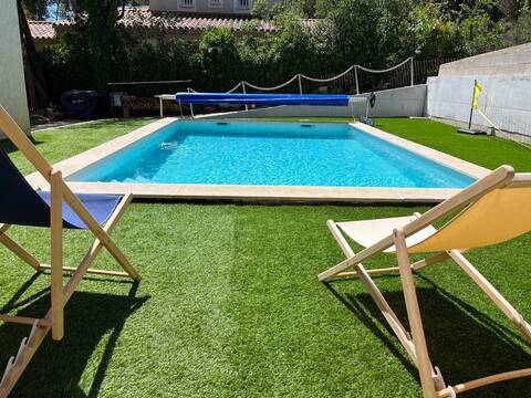 Nice house with pool.