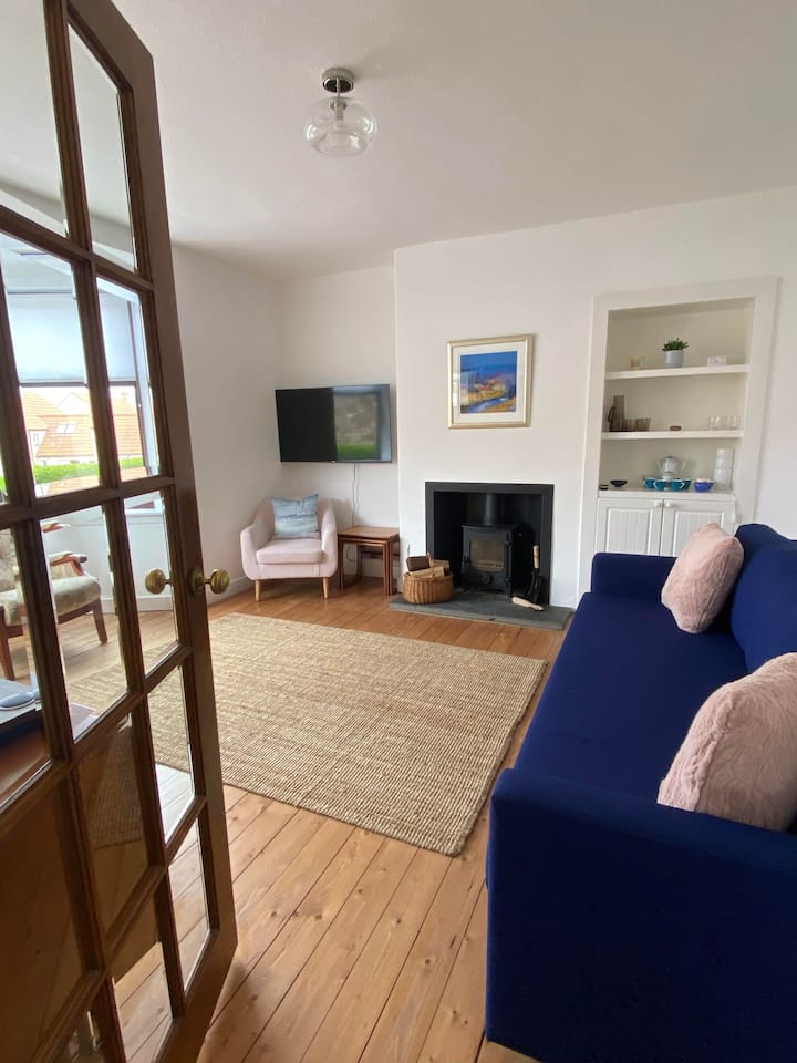 Შეზლონგი შეშის ღუმელით