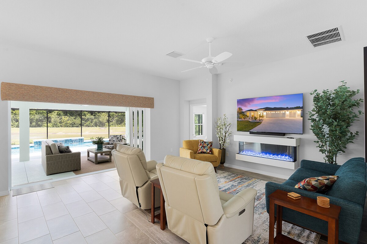 Top Airbnb: New Luxury Home-Pool-Waterfront View-3 King Suites in Leesburg