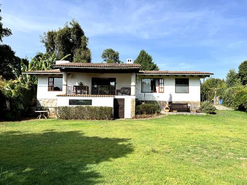 House with private yard and mountain views