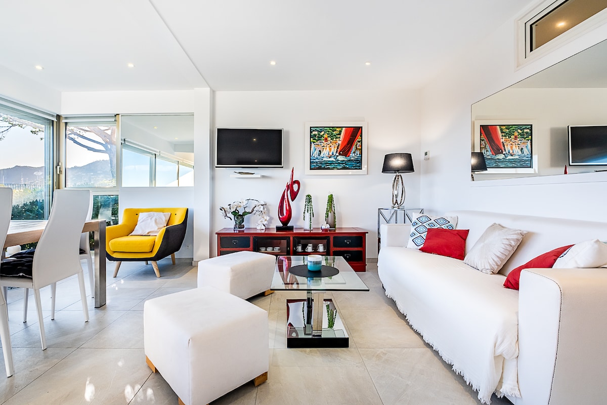 Propriété Airbnb réussie: Waterfront apartment à Mandelieu La Napoule