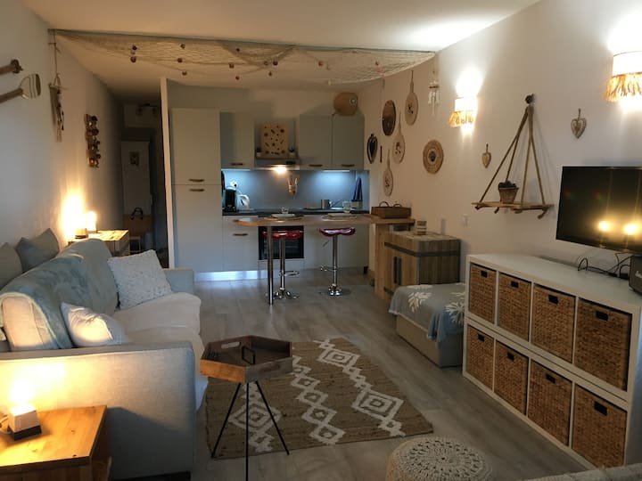 Studio Vue éTang Port Ponant Avec Parking Privé. - La Grande-Motte