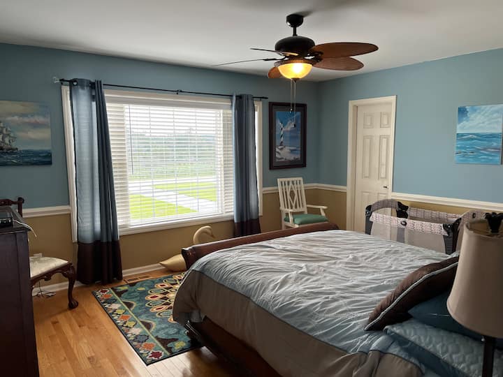 4th bedroom on first floor. One half bath attached