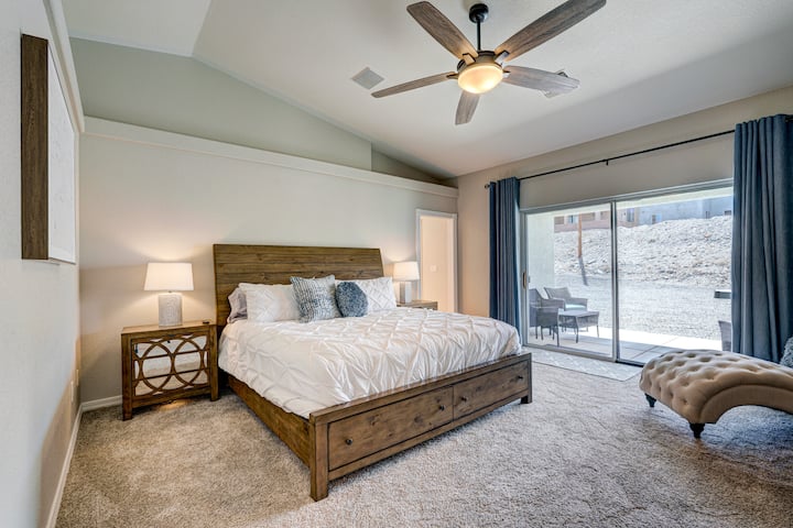 Master bedroom. King bed