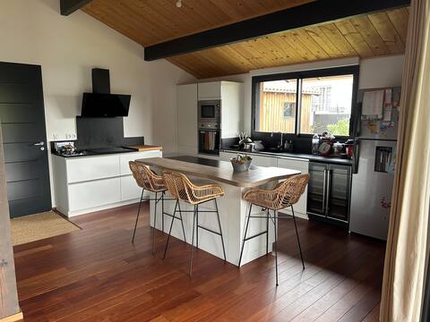 Pretty wood frame house