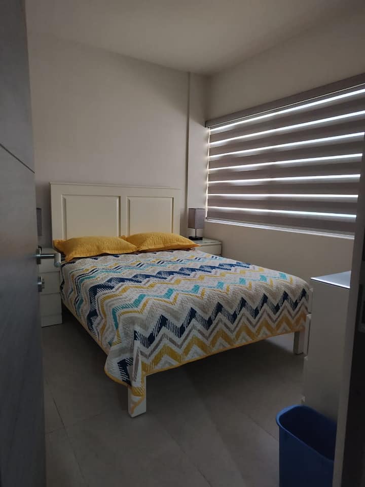 Double bed.
