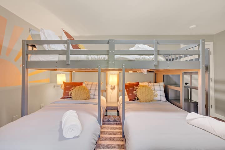 Children are going to love the bunk bedroom.