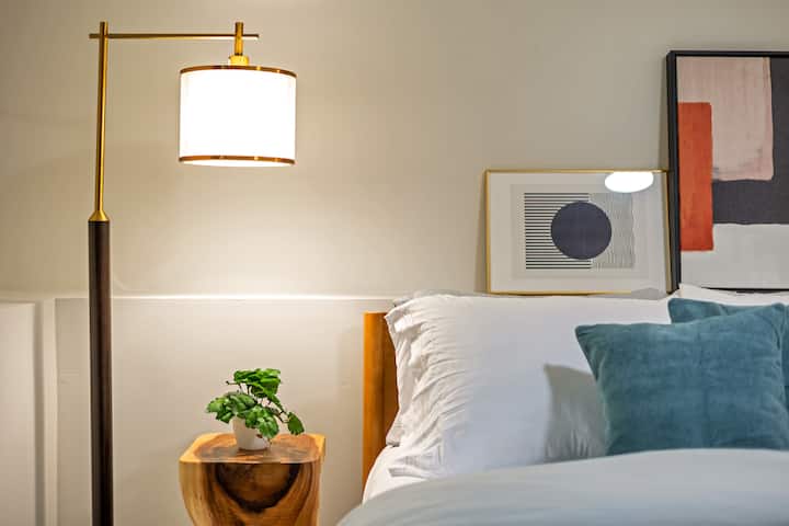 Plants and unique artwork breathe new life into the home.