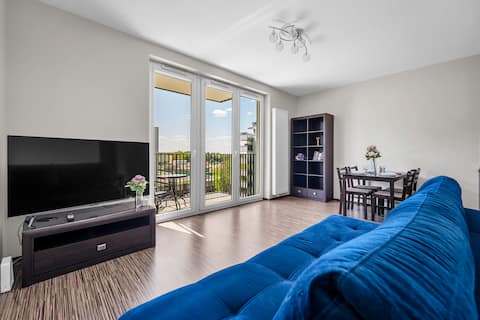 Successful Airbnb property: Metro Bemowo Studio - Balcony, Parking, near Metro in Bemowo
